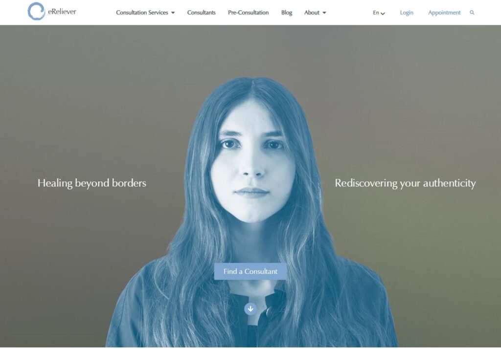 E reliever طراحی سایت /سالین تیم / سئو سایت