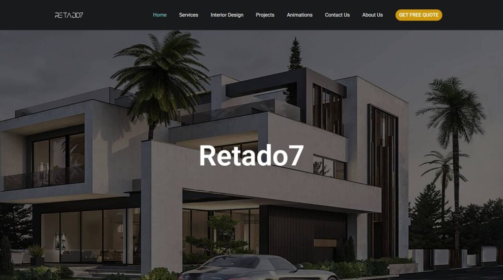 طراحی سایت /سالین تیم / سئو سایت Retado7